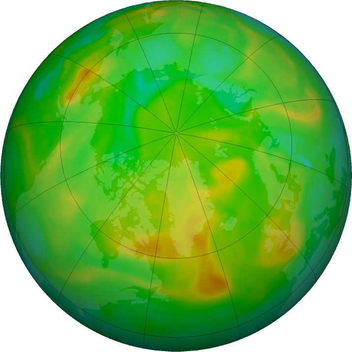 Arctic ozone map for 12 July 2024